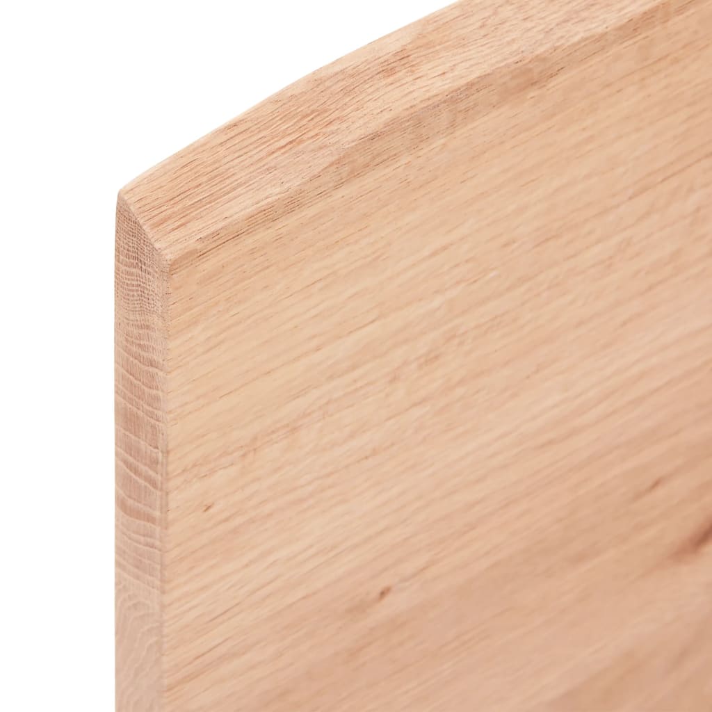 vidaXL Blat de masă maro deschis 60x60x2 cm, lemn masiv stejar tratat