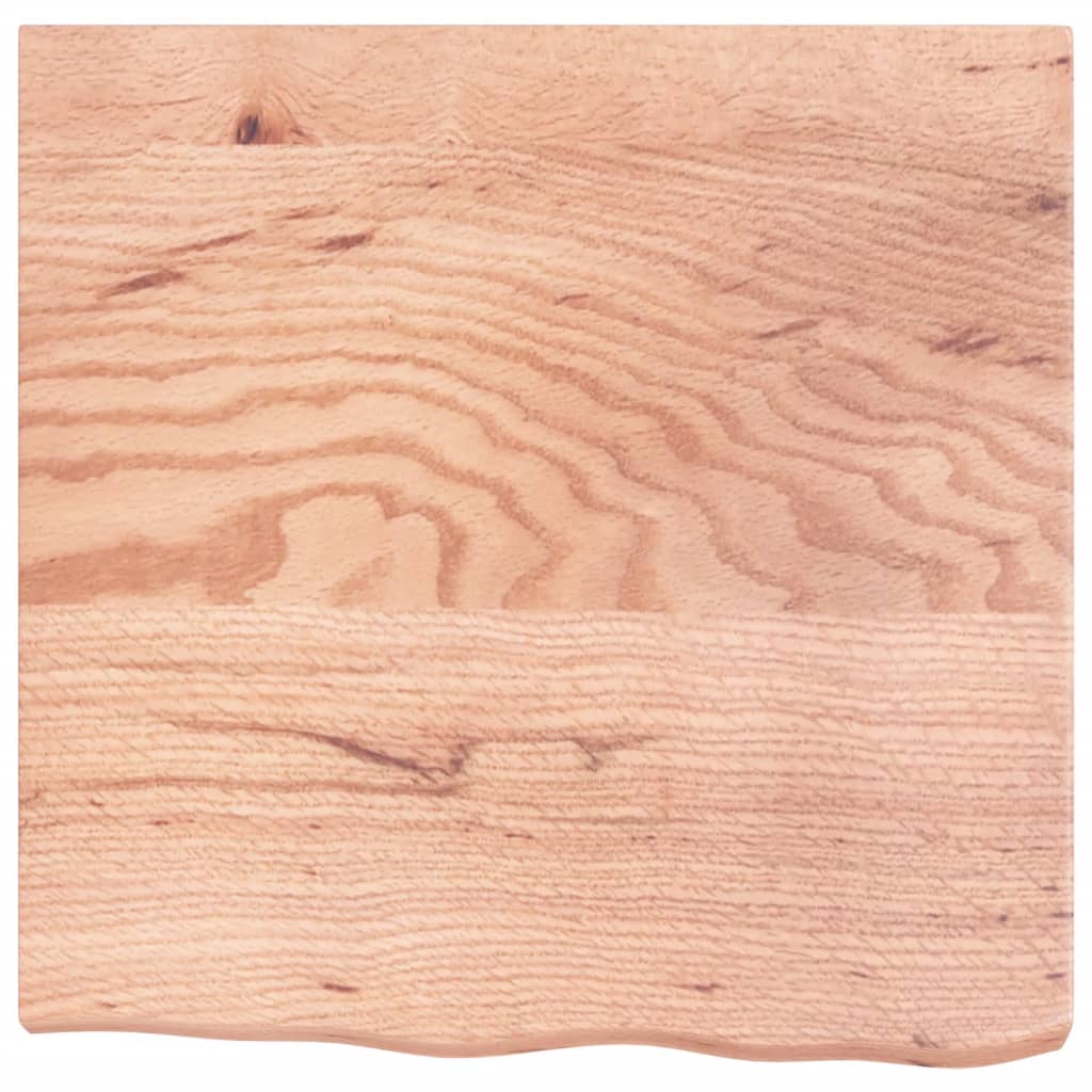 vidaXL Blat de masă maro 60x60x(2-6) cm, lemn masiv stejar tratat vidaXL Blat de masă maro 60x60x(2-6) cm, lemn masiv stejar tratat