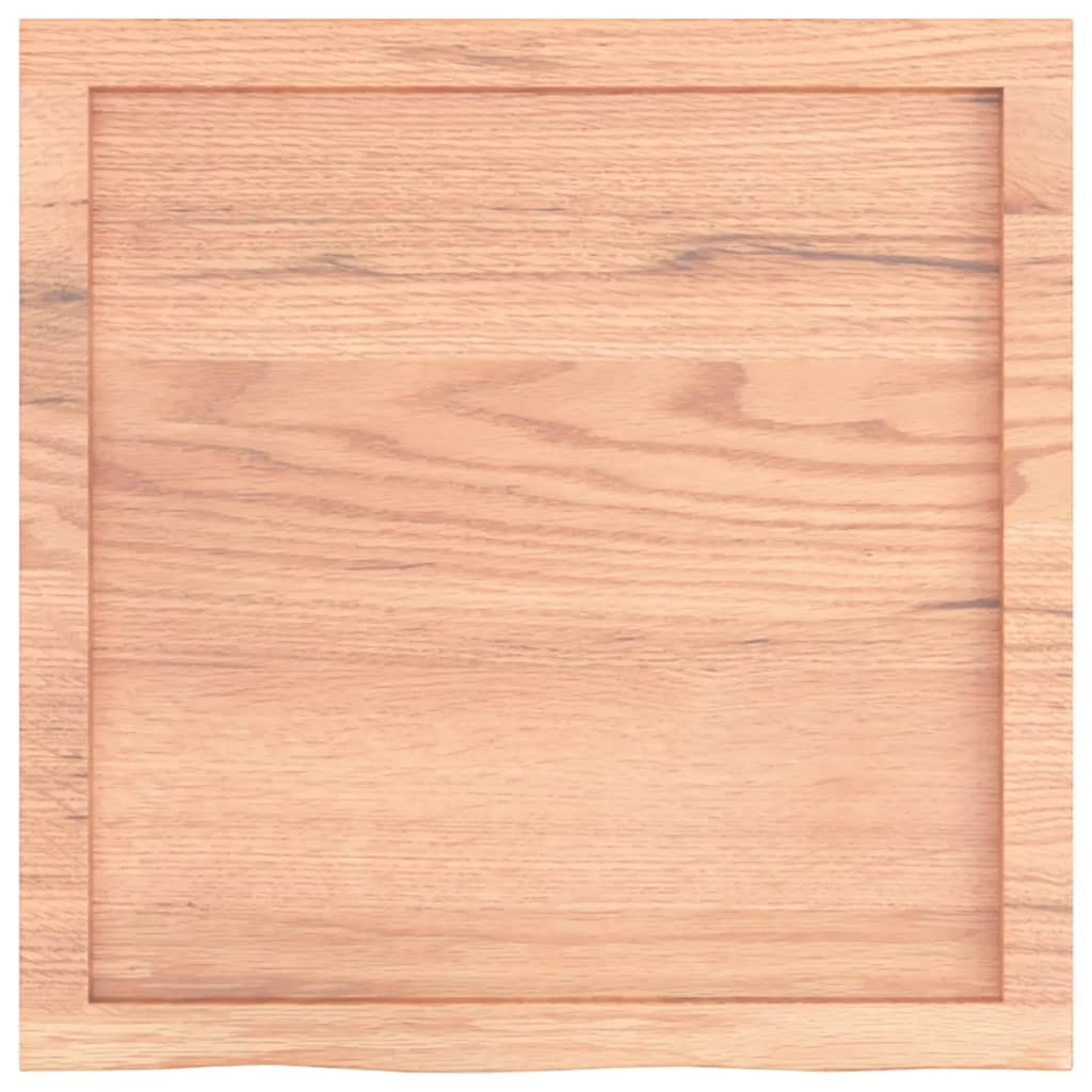 vidaXL Blat de masă maro 60x60x(2-6) cm, lemn masiv stejar tratat vidaXL Blat de masă maro 60x60x(2-6) cm, lemn masiv stejar tratat
