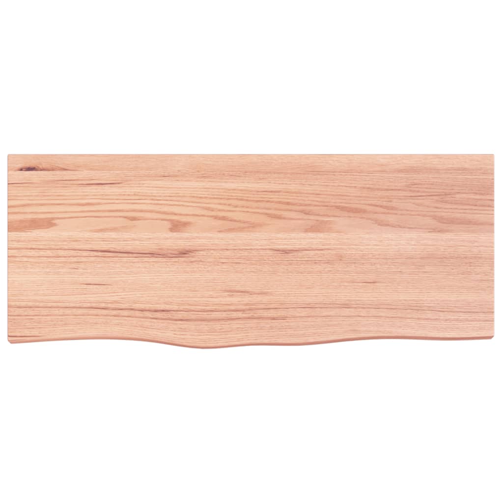 vidaXL Blat de masă maro 100x40x(2-6) cm, lemn masiv stejar tratat vidaXL Blat de masă maro 100x40x(2-6) cm, lemn masiv stejar tratat