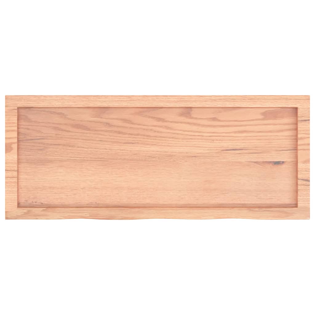 vidaXL Blat de masă maro 100x40x(2-6) cm, lemn masiv stejar tratat vidaXL Blat de masă maro 100x40x(2-6) cm, lemn masiv stejar tratat