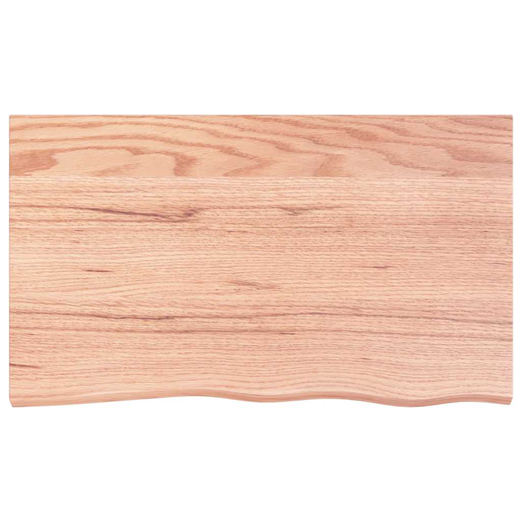 vidaXL Blat masă maro deschis 100x60x2 cm, lemn masiv stejar tratat vidaXL Blat masă maro deschis 100x60x2 cm, lemn masiv stejar tratat