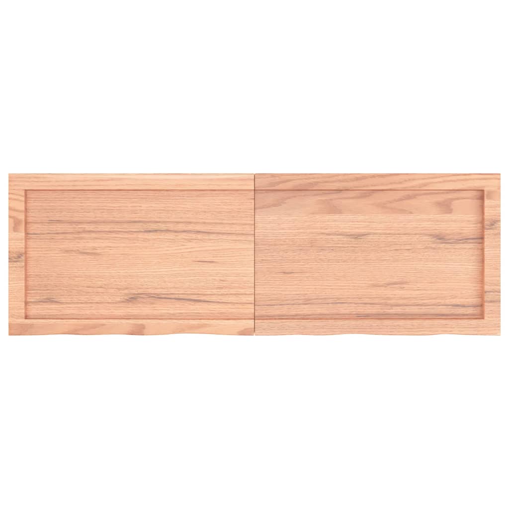vidaXL Blat de masă maro 120x40x(2-6) cm, lemn masiv stejar tratat vidaXL Blat de masă maro 120x40x(2-6) cm, lemn masiv stejar tratat