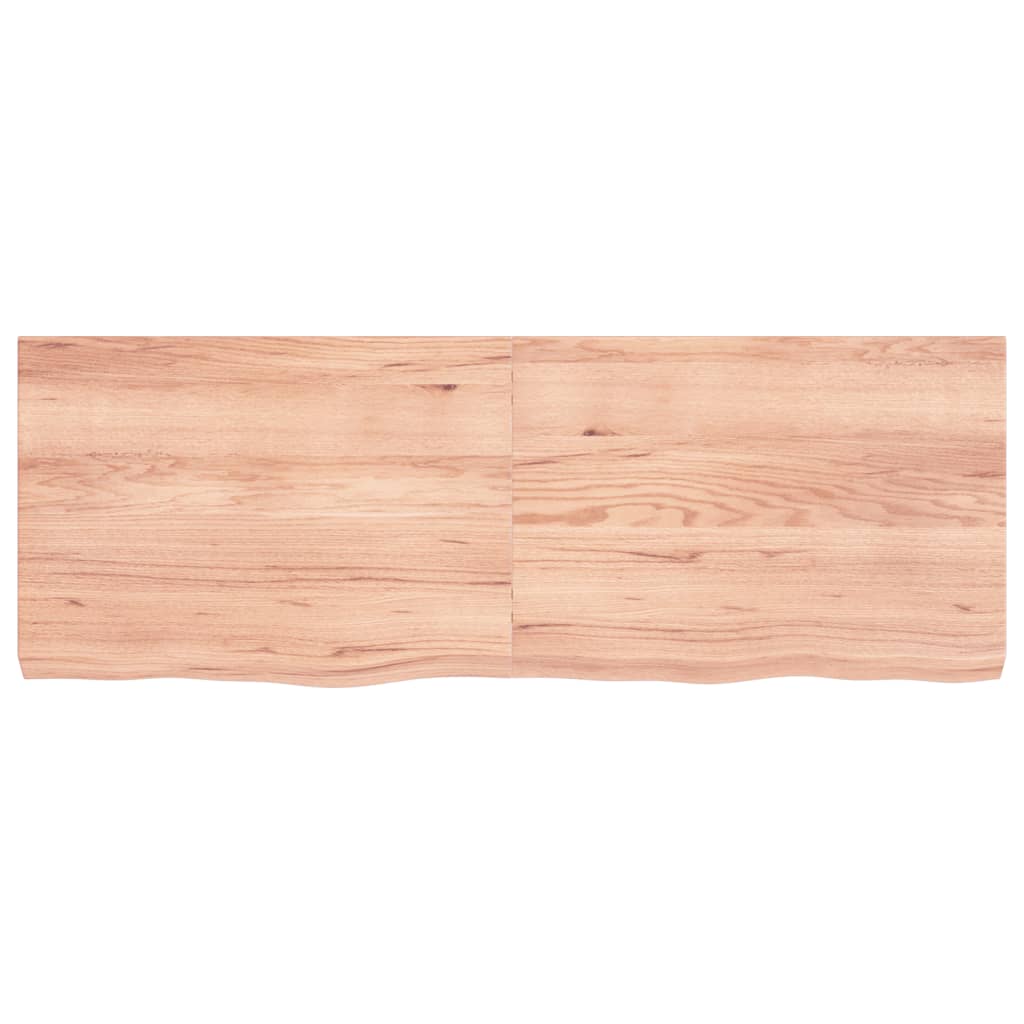 vidaXL Blat de masă maro 140x50x(2-6) cm, lemn masiv stejar tratat vidaXL Blat de masă maro 140x50x(2-6) cm, lemn masiv stejar tratat