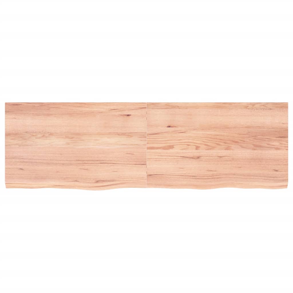 vidaXL Blat de masă maro 160x50x(2-4) cm, lemn masiv stejar tratat vidaXL Blat de masă maro 160x50x(2-4) cm, lemn masiv stejar tratat