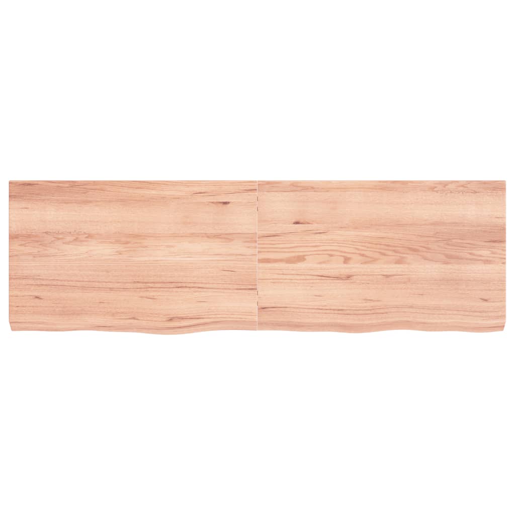 vidaXL Blat de masă maro 160x50x(2-6) cm, lemn masiv stejar tratat vidaXL Blat de masă maro 160x50x(2-6) cm, lemn masiv stejar tratat