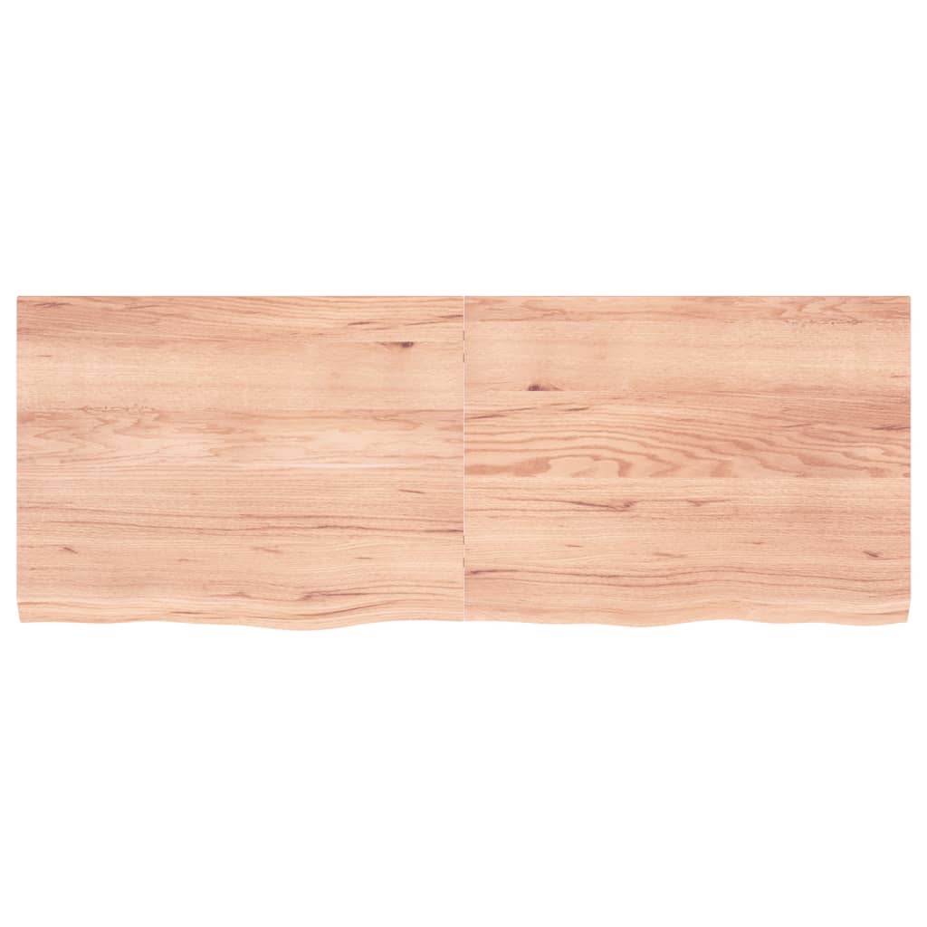 vidaXL Blat de masă maro 160x60x(2-4) cm, lemn masiv stejar tratat vidaXL Blat de masă maro 160x60x(2-4) cm, lemn masiv stejar tratat