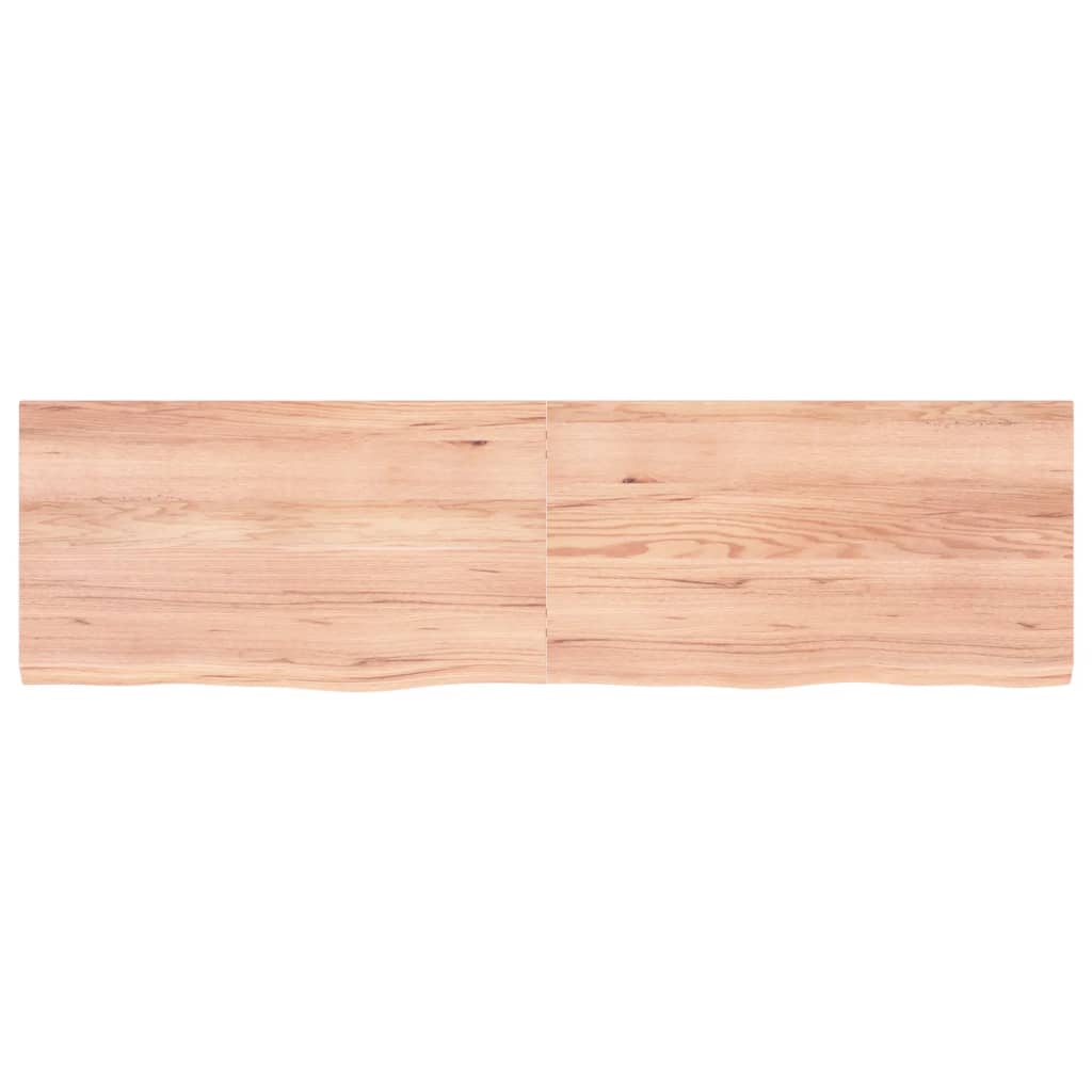 vidaXL Blat de masă maro 180x50x(2-4) cm, lemn masiv stejar tratat vidaXL Blat de masă maro 180x50x(2-4) cm, lemn masiv stejar tratat