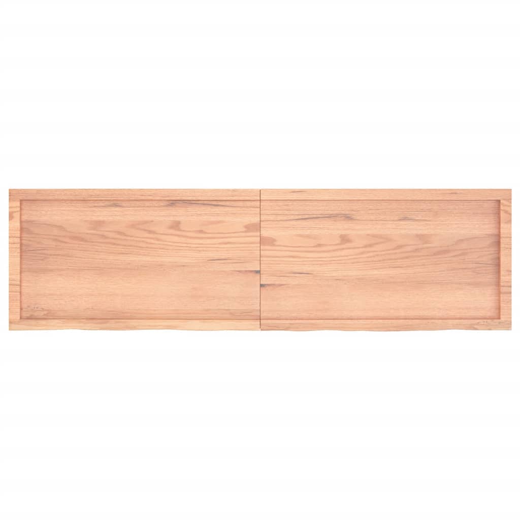vidaXL Blat de masă maro 180x50x(2-4) cm, lemn masiv stejar tratat vidaXL Blat de masă maro 180x50x(2-4) cm, lemn masiv stejar tratat