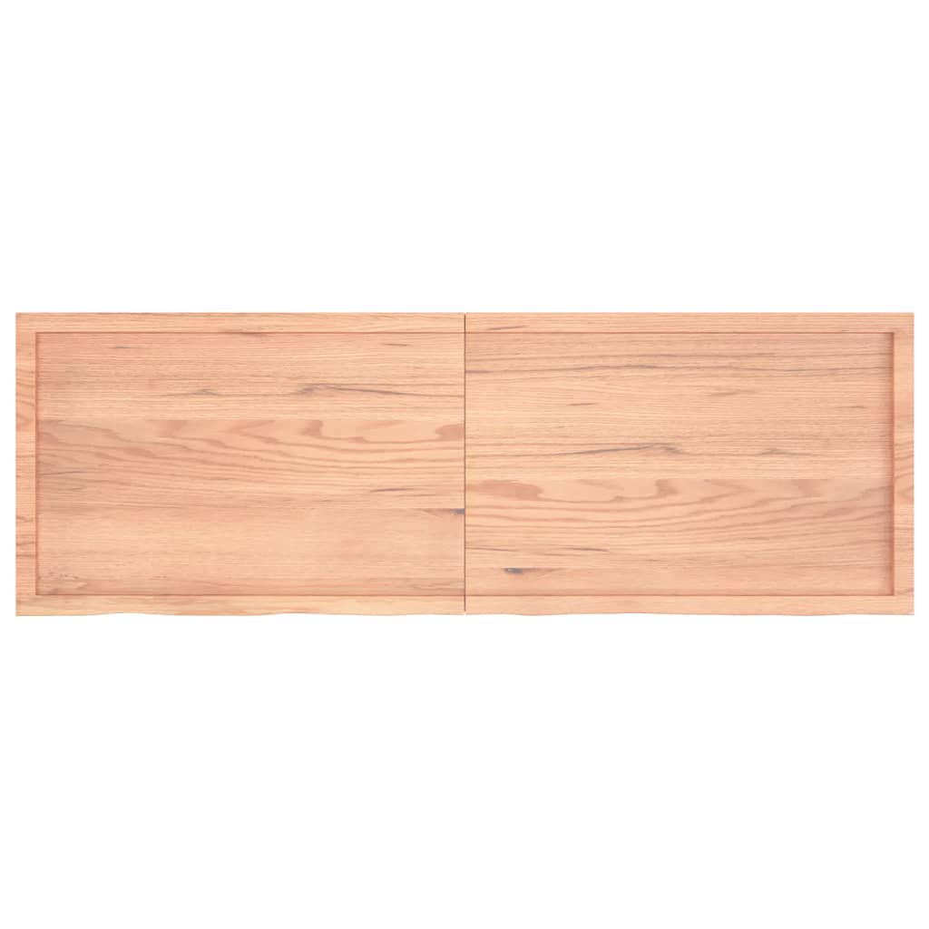 vidaXL Blat de masă maro 180x60x(2-4) cm, lemn masiv stejar tratat vidaXL Blat de masă maro 180x60x(2-4) cm, lemn masiv stejar tratat