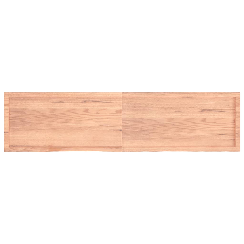 vidaXL Blat de masă maro 200x50x(2-6) cm, lemn masiv stejar tratat vidaXL Blat de masă maro 200x50x(2-6) cm, lemn masiv stejar tratat