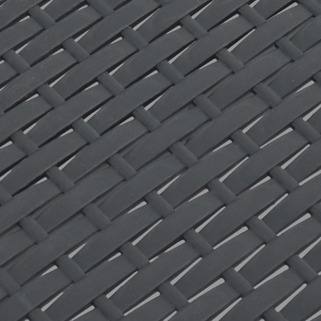 vidaXL Masă de grădină, antracit, 58x58x41 cm, PP ratan vidaXL Masă de grădină, antracit, 58x58x41 cm, PP ratan