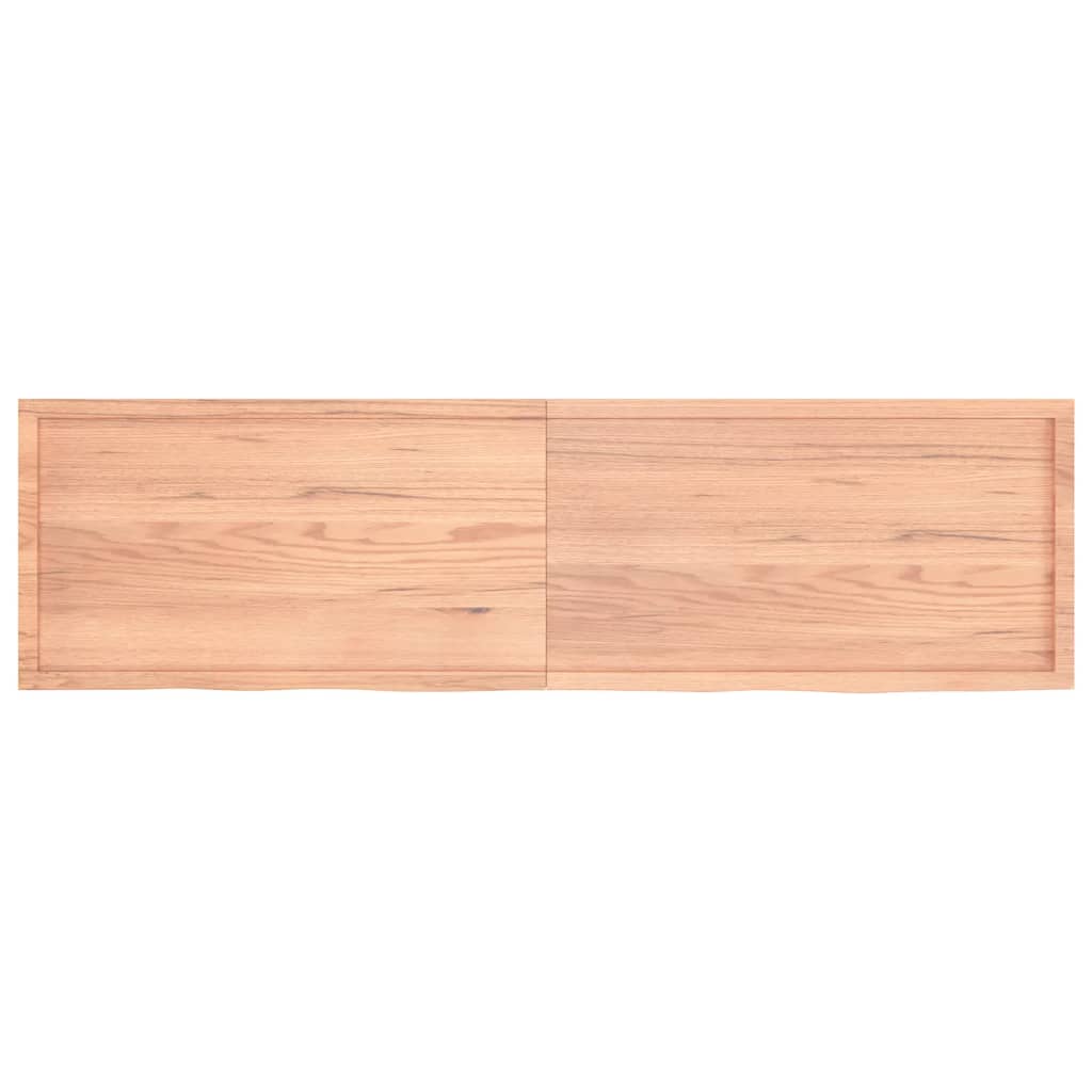 vidaXL Blat de masă maro 220x60x(2-6) cm, lemn masiv stejar tratat vidaXL Blat de masă maro 220x60x(2-6) cm, lemn masiv stejar tratat
