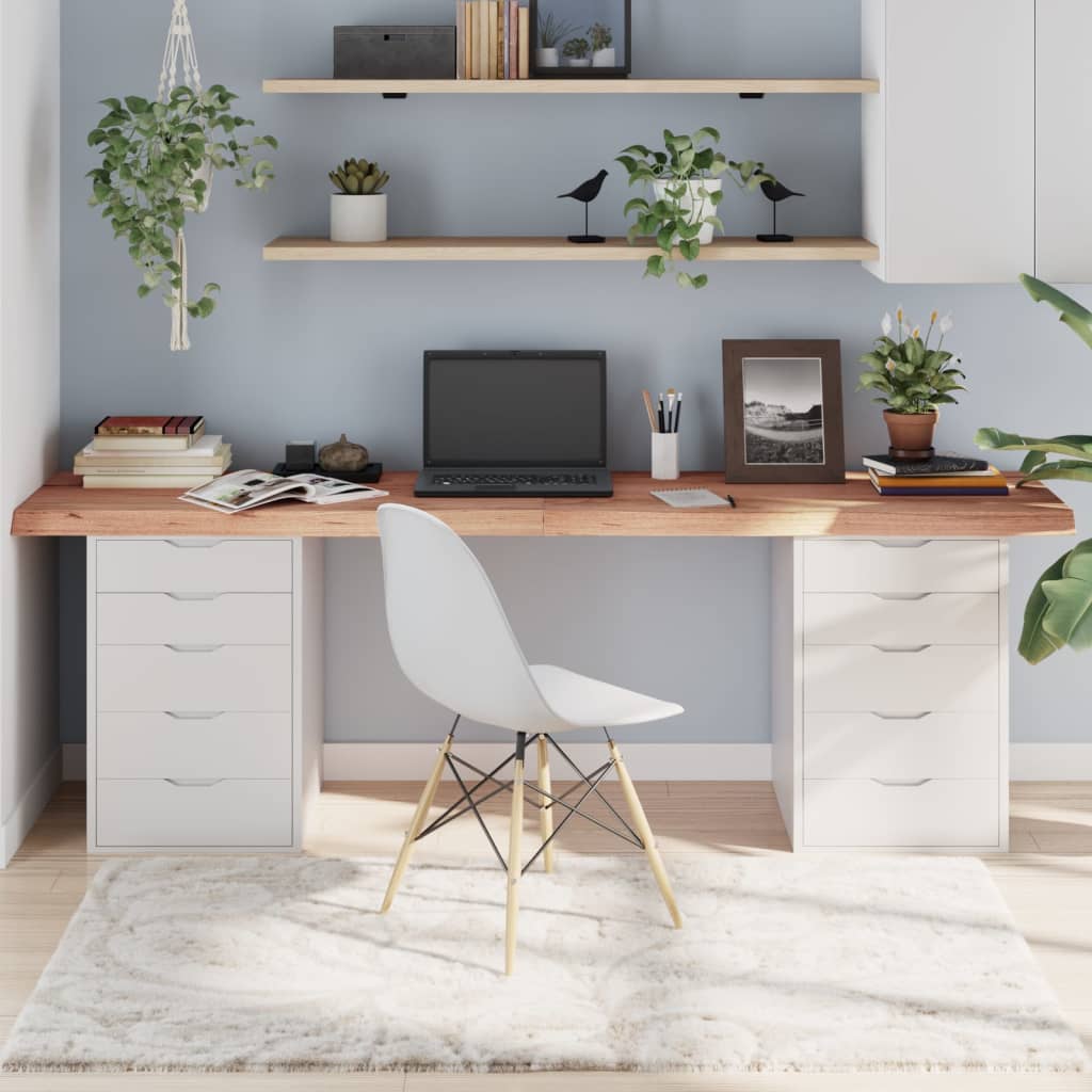 vidaXL Blat de masă maro 220x60x(2-6) cm, lemn masiv stejar tratat vidaXL Blat de masă maro 220x60x(2-6) cm, lemn masiv stejar tratat