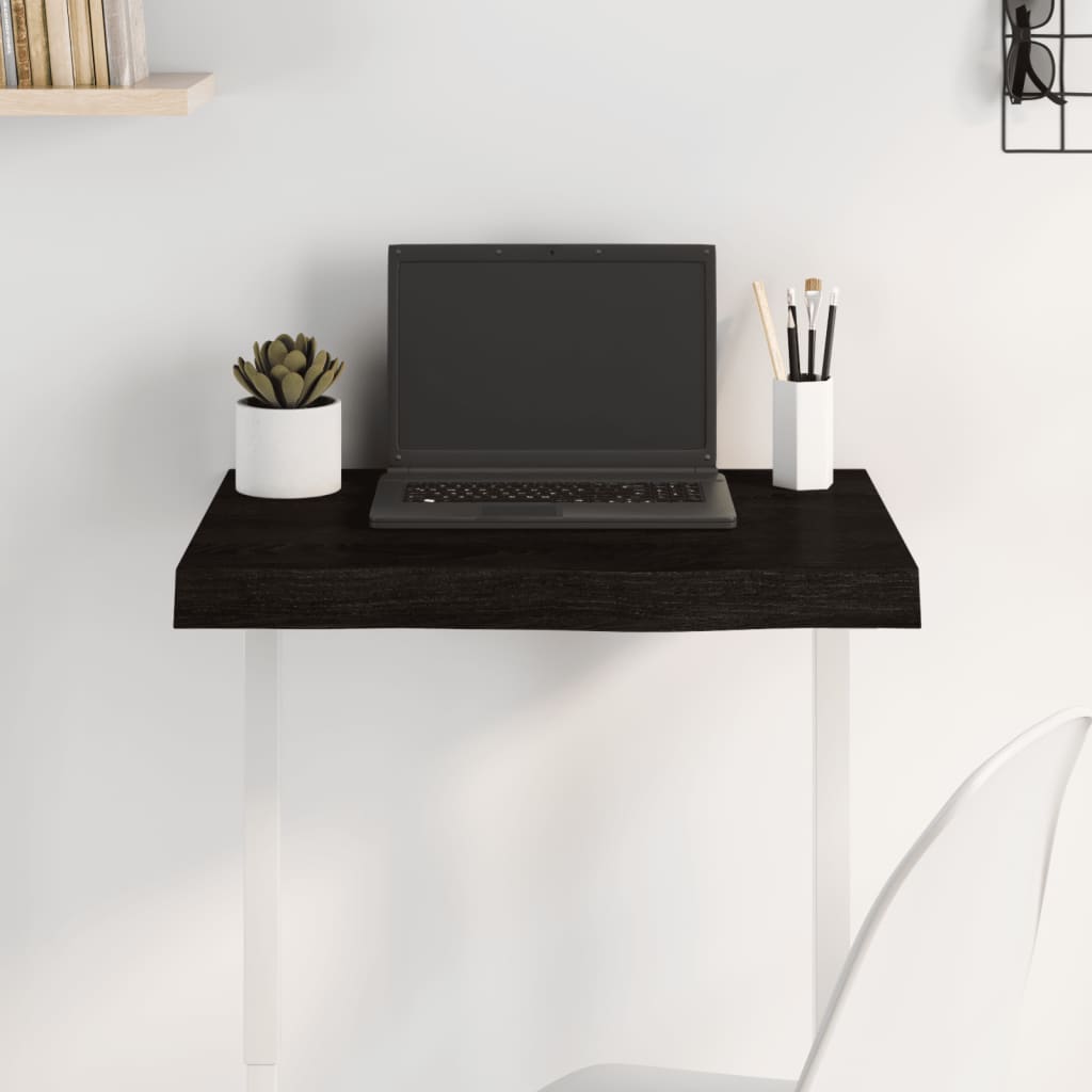 vidaXL Blat de masă maro 60x50x(2-6) cm, lemn masiv stejar tratat vidaXL Blat de masă maro 60x50x(2-6) cm, lemn masiv stejar tratat