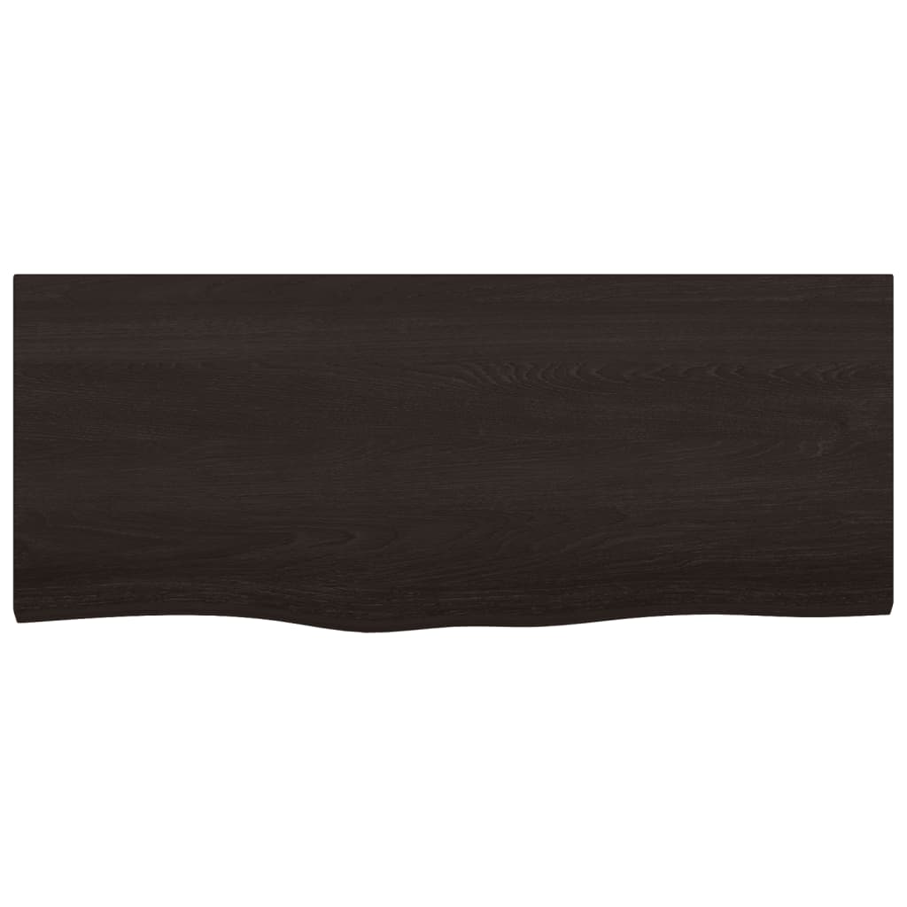 vidaXL Blat de masă maro 100x40x(2-4) cm, lemn masiv stejar tratat vidaXL Blat de masă maro 100x40x(2-4) cm, lemn masiv stejar tratat