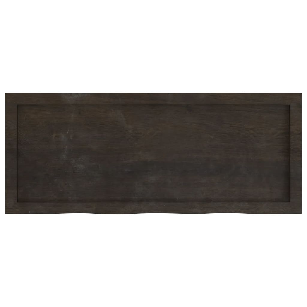 vidaXL Blat de masă maro 100x40x(2-6) cm, lemn masiv stejar tratat vidaXL Blat de masă maro 100x40x(2-6) cm, lemn masiv stejar tratat