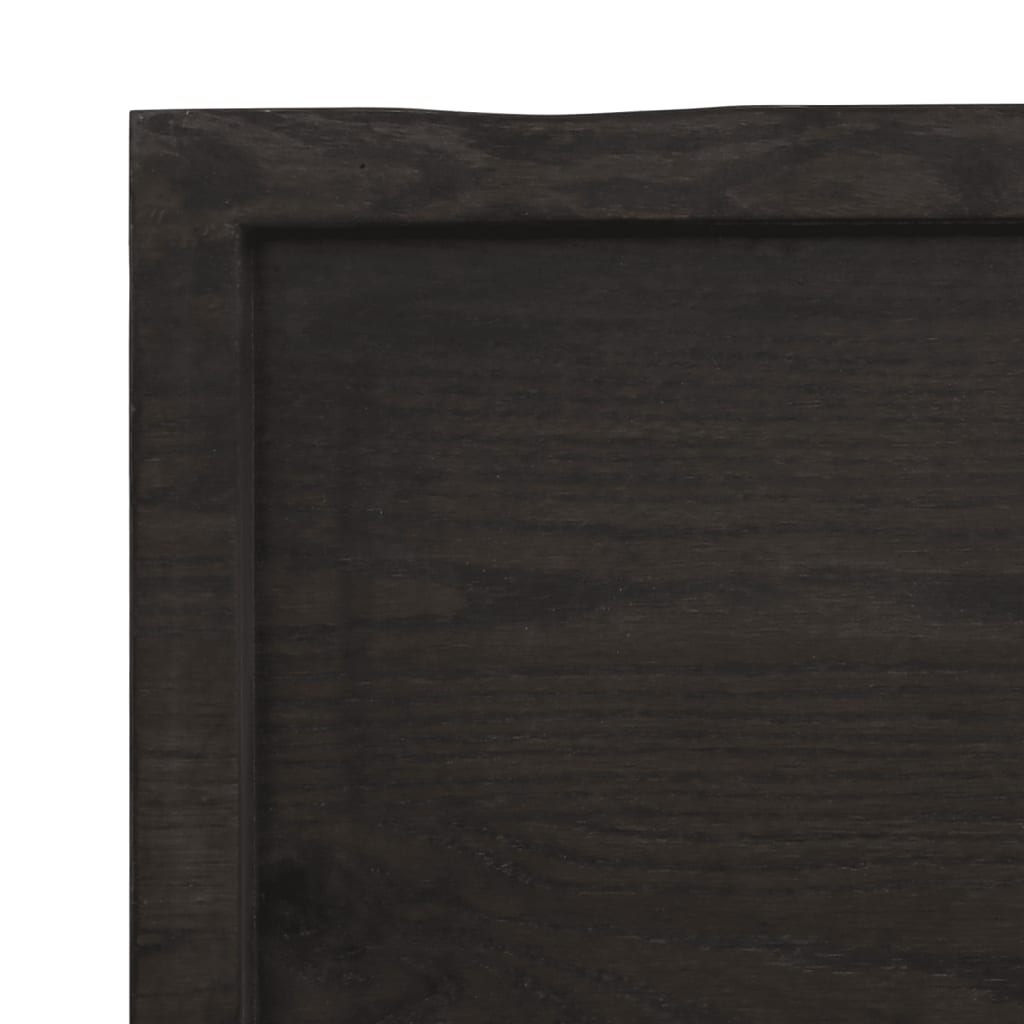 vidaXL Blat de masă maro 100x40x(2-6) cm, lemn masiv stejar tratat vidaXL Blat de masă maro 100x40x(2-6) cm, lemn masiv stejar tratat