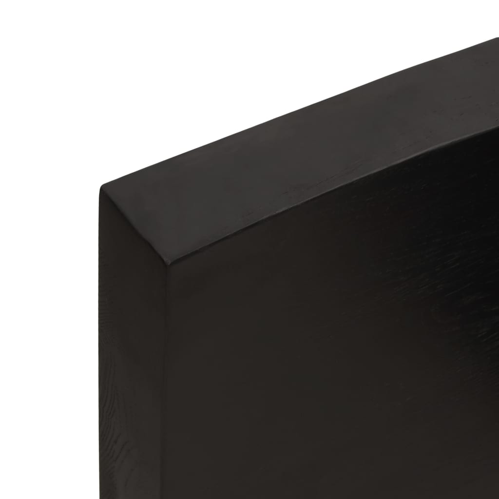 vidaXL Blat de masă maro 100x40x(2-6) cm, lemn masiv stejar tratat vidaXL Blat de masă maro 100x40x(2-6) cm, lemn masiv stejar tratat