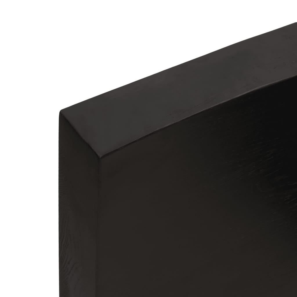 vidaXL Blat de masă maro 100x50x(2-6) cm, lemn masiv stejar tratat vidaXL Blat de masă maro 100x50x(2-6) cm, lemn masiv stejar tratat