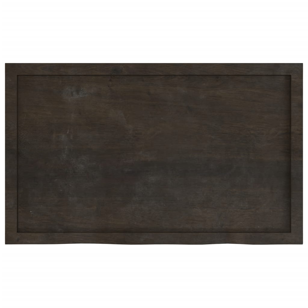 vidaXL Blat de masă maro 100x60x(2-4) cm, lemn masiv stejar tratat vidaXL Blat de masă maro 100x60x(2-4) cm, lemn masiv stejar tratat