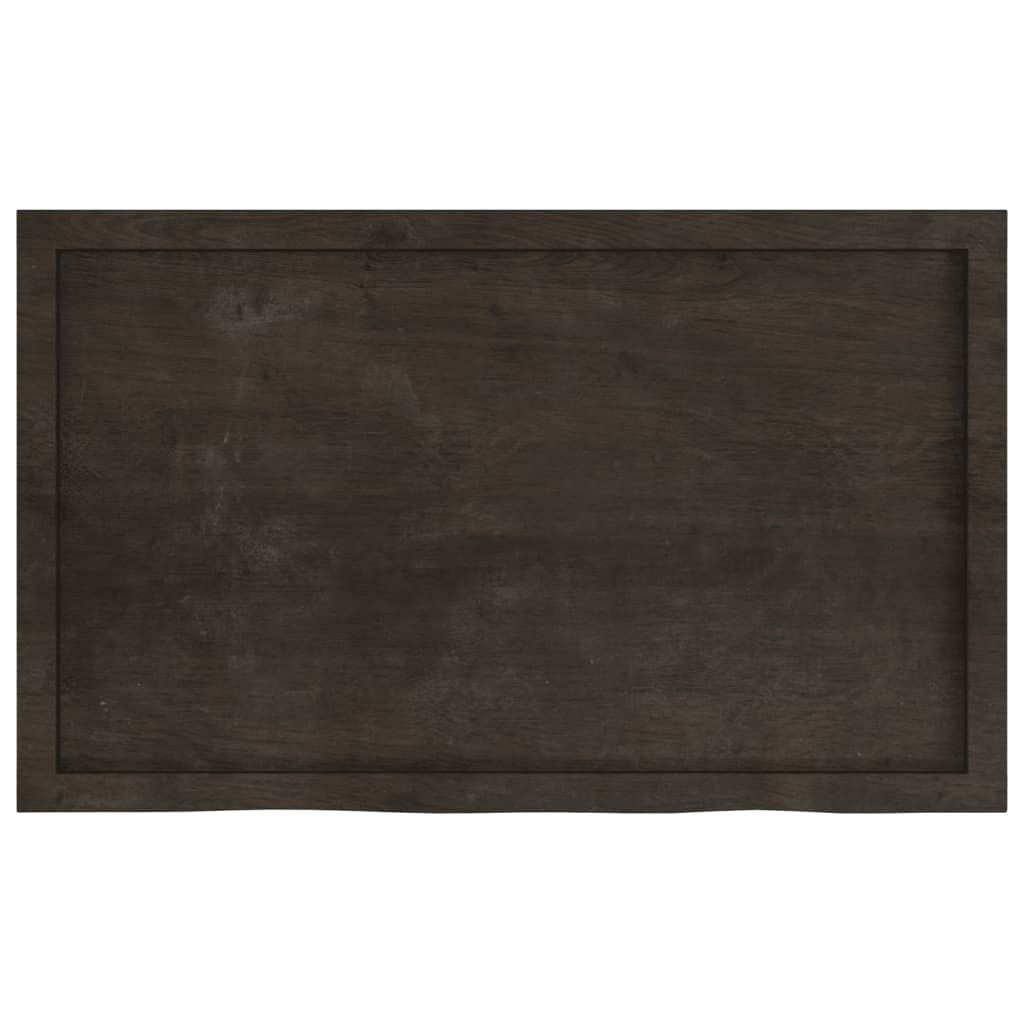 vidaXL Blat de masă maro 100x60x(2-6) cm, lemn masiv stejar tratat vidaXL Blat de masă maro 100x60x(2-6) cm, lemn masiv stejar tratat