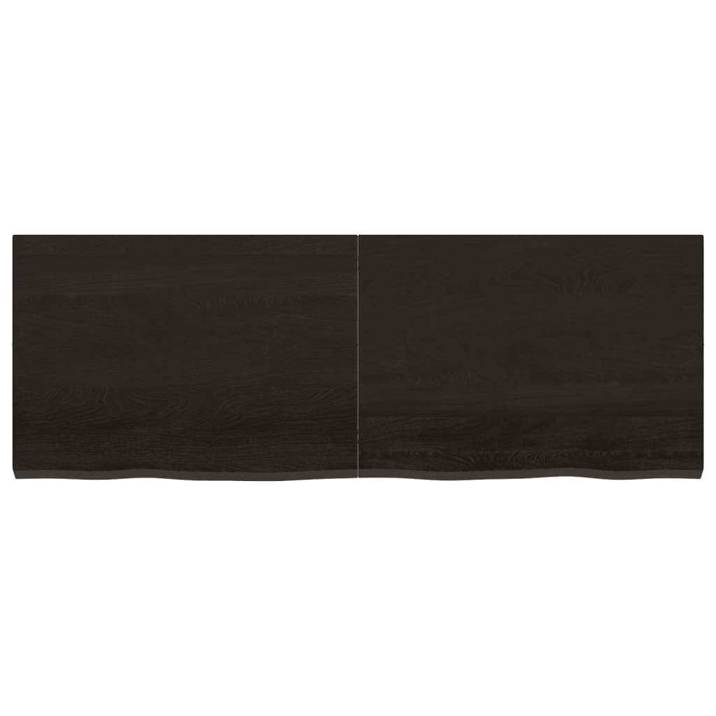 vidaXL Blat de masă maro 140x50x(2-4) cm, lemn masiv stejar tratat vidaXL Blat de masă maro 140x50x(2-4) cm, lemn masiv stejar tratat