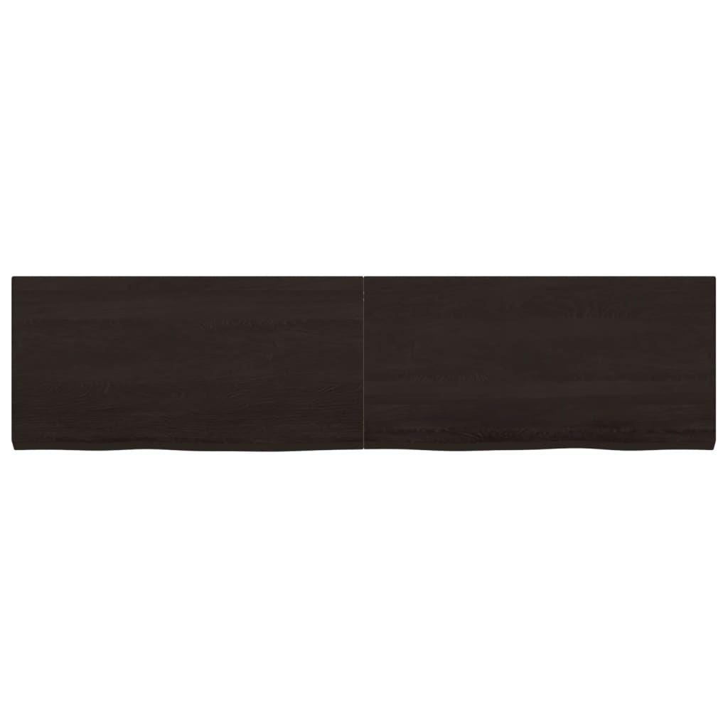 vidaXL Blat de masă maro 160x40x(2-4) cm, lemn masiv stejar tratat vidaXL Blat de masă maro 160x40x(2-4) cm, lemn masiv stejar tratat
