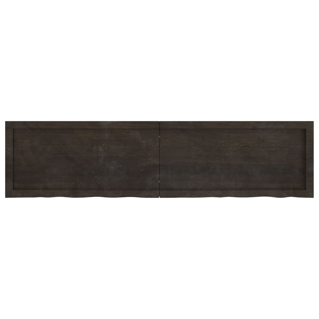 vidaXL Blat de masă maro 160x40x(2-4) cm, lemn masiv stejar tratat vidaXL Blat de masă maro 160x40x(2-4) cm, lemn masiv stejar tratat