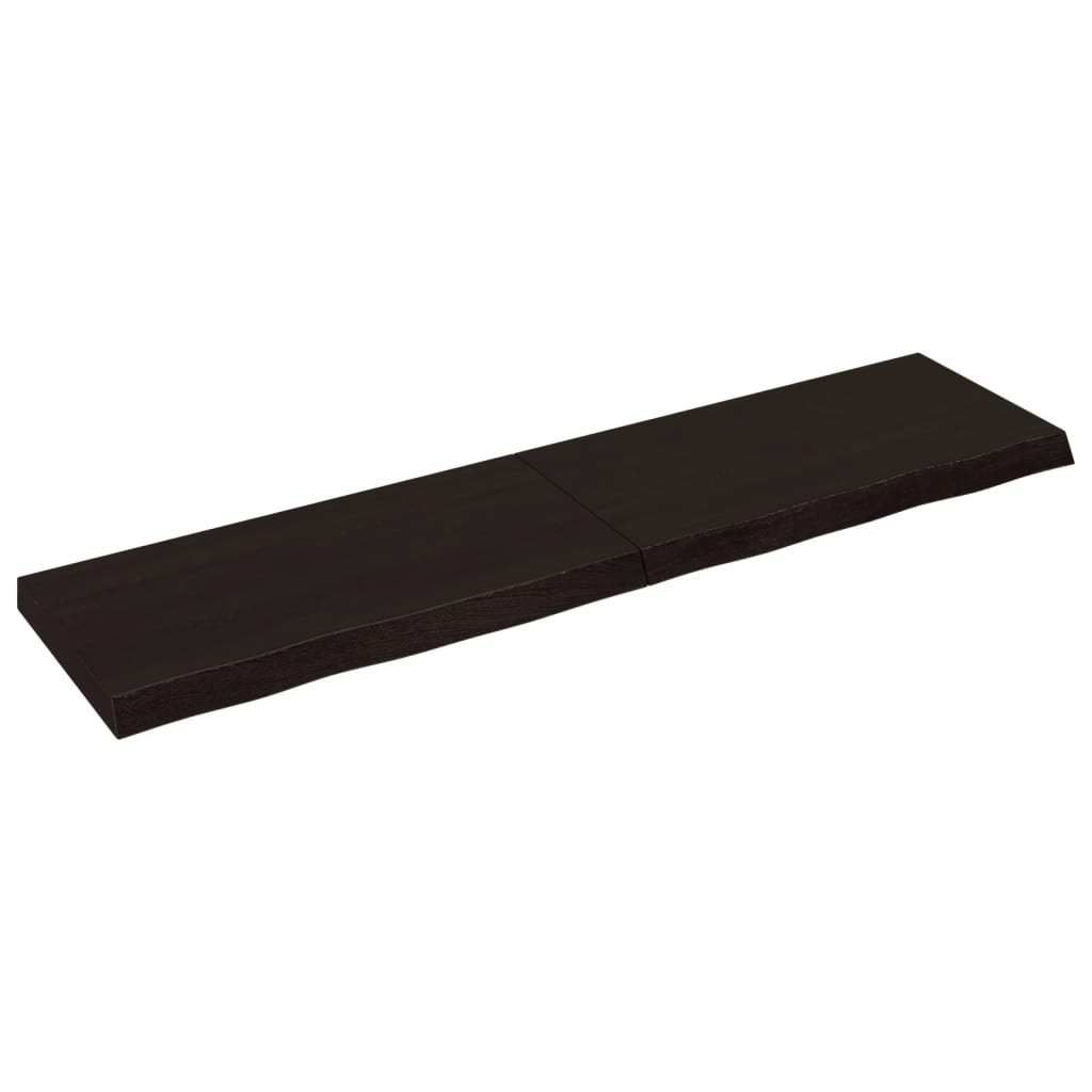 vidaXL Blat de masă maro 160x40x(2-6) cm, lemn masiv stejar tratat vidaXL Blat de masă maro 160x40x(2-6) cm, lemn masiv stejar tratat