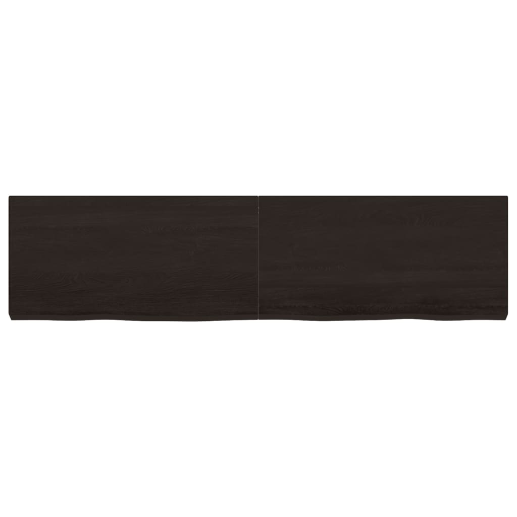 vidaXL Blat de masă maro 160x40x(2-6) cm, lemn masiv stejar tratat vidaXL Blat de masă maro 160x40x(2-6) cm, lemn masiv stejar tratat