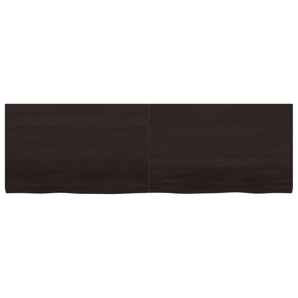 vidaXL Blat de masă maro 160x50x(2-4) cm, lemn masiv stejar tratat