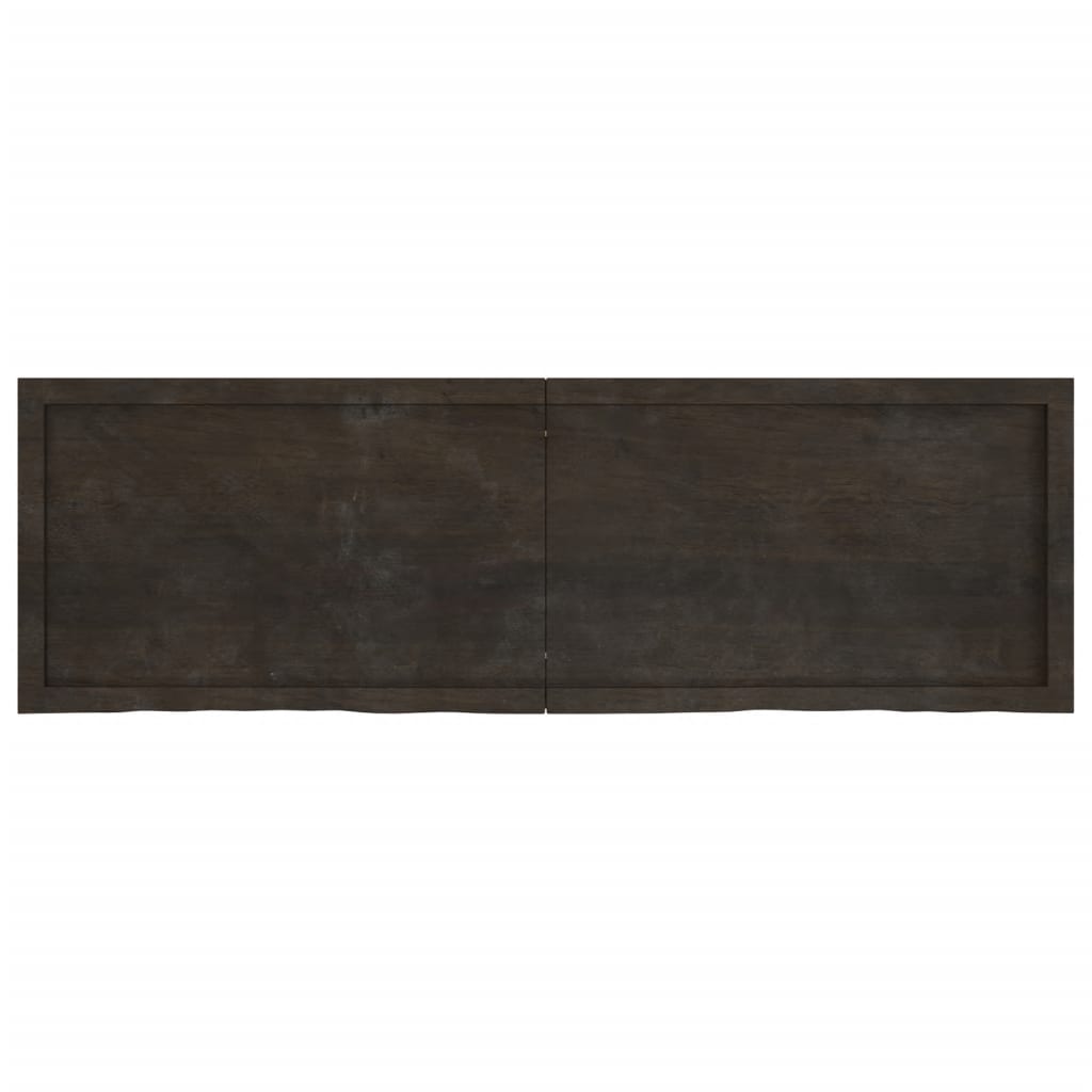 vidaXL Blat de masă maro 160x50x(2-4) cm, lemn masiv stejar tratat