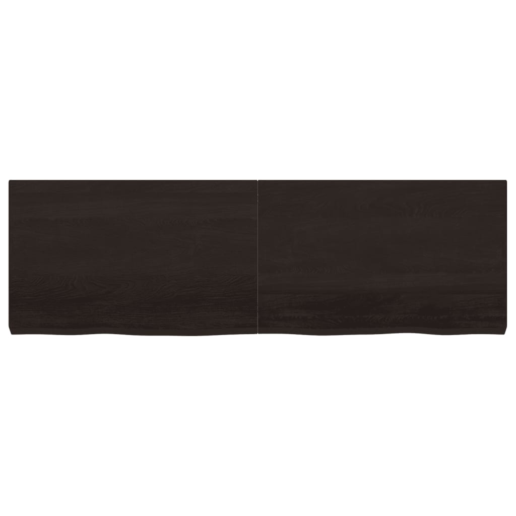 vidaXL Blat de masă maro 160x50x(2-6) cm, lemn masiv stejar tratat vidaXL Blat de masă maro 160x50x(2-6) cm, lemn masiv stejar tratat