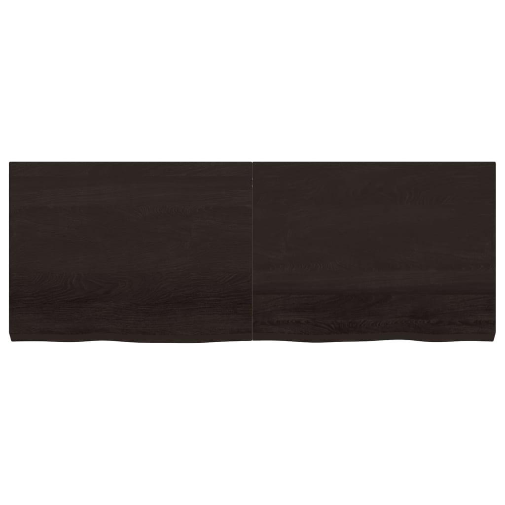 vidaXL Blat de masă maro 160x60x(2-6) cm, lemn masiv stejar tratat vidaXL Blat de masă maro 160x60x(2-6) cm, lemn masiv stejar tratat