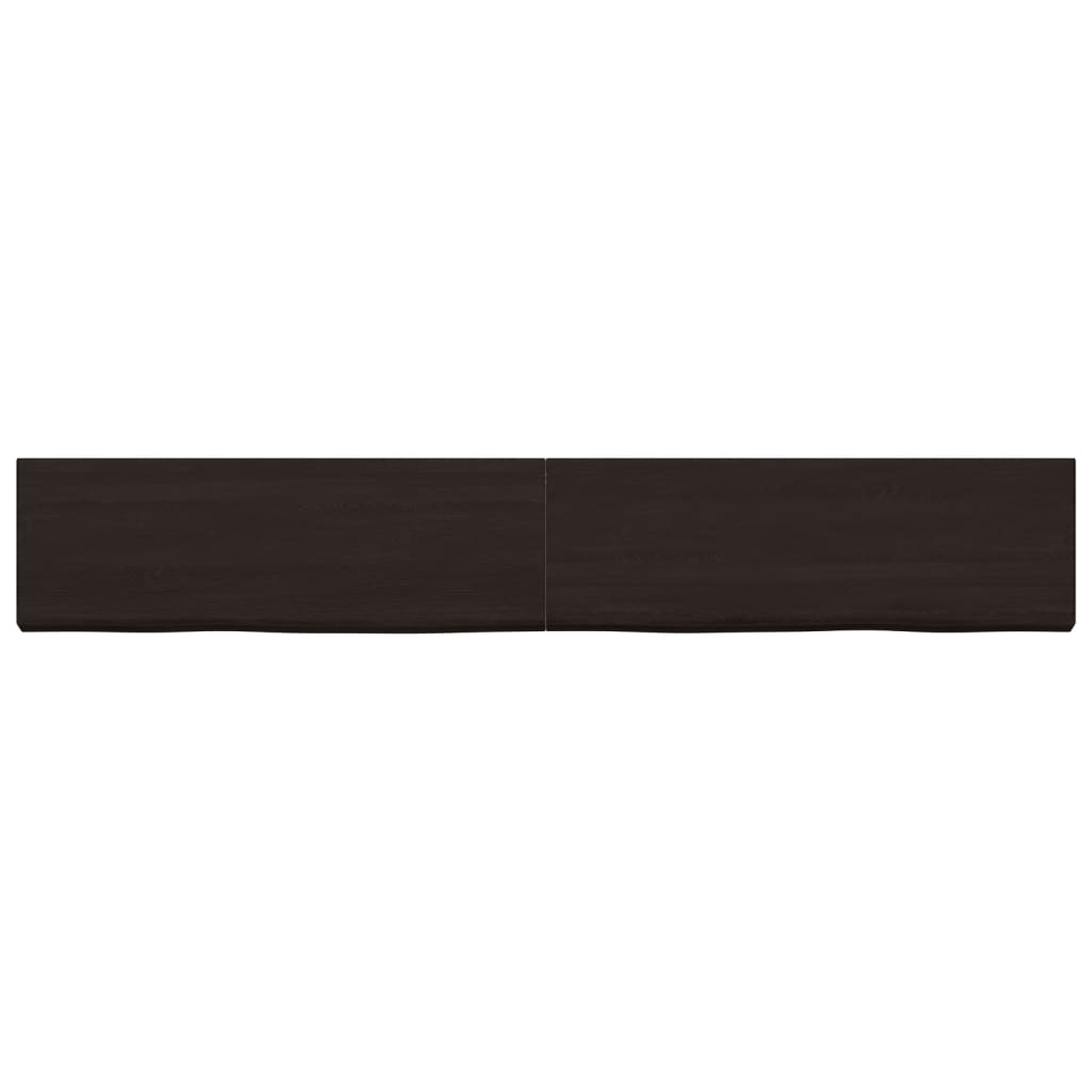 vidaXL Blat de masă maro 180x40x(2-4) cm, lemn masiv stejar tratat vidaXL Blat de masă maro 180x40x(2-4) cm, lemn masiv stejar tratat