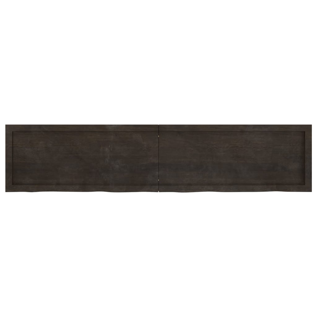 vidaXL Blat de masă maro 180x40x(2-6) cm, lemn masiv stejar tratat vidaXL Blat de masă maro 180x40x(2-6) cm, lemn masiv stejar tratat
