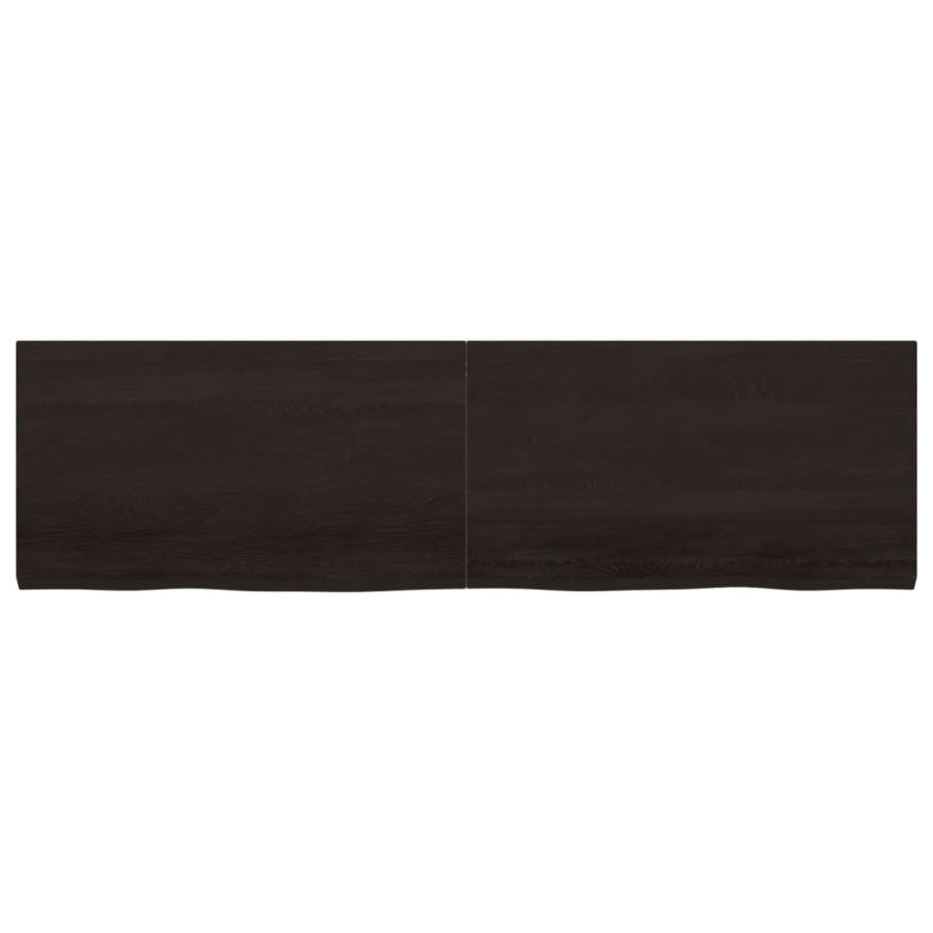 vidaXL Blat de masă maro 180x50x(2-4) cm, lemn masiv stejar tratat vidaXL Blat de masă maro 180x50x(2-4) cm, lemn masiv stejar tratat