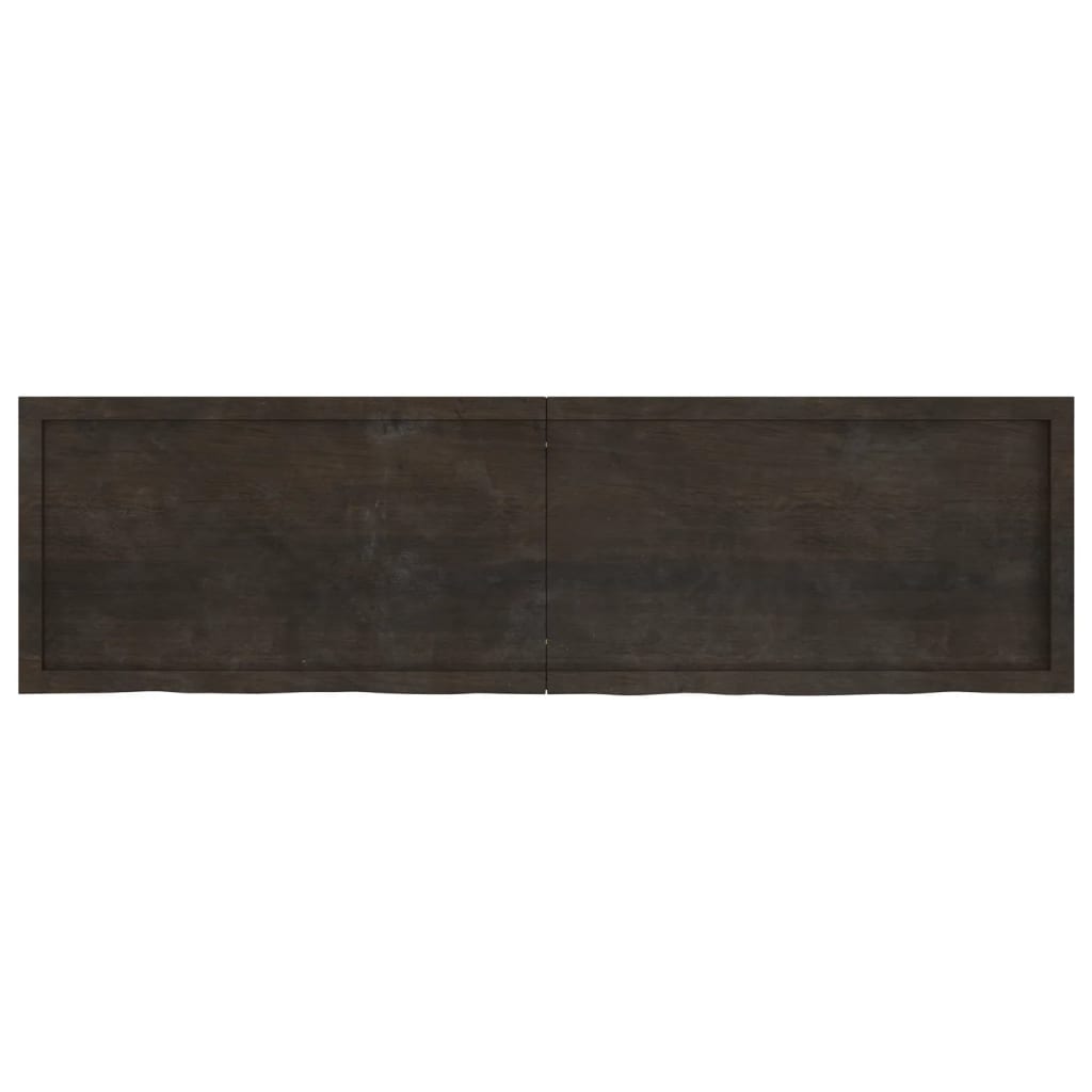 vidaXL Blat de masă maro 180x50x(2-6) cm, lemn masiv stejar tratat vidaXL Blat de masă maro 180x50x(2-6) cm, lemn masiv stejar tratat
