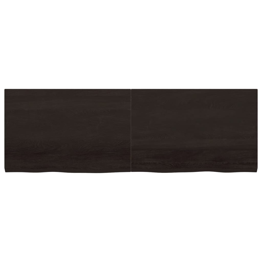 vidaXL Blat de masă maro 180x60x(2-4) cm, lemn masiv stejar tratat vidaXL Blat de masă maro 180x60x(2-4) cm, lemn masiv stejar tratat