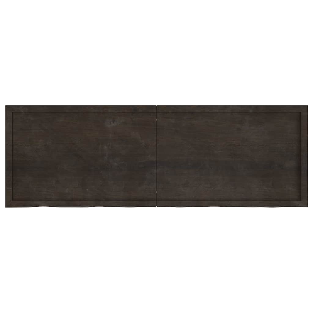 vidaXL Blat de masă maro 180x60x(2-4) cm, lemn masiv stejar tratat vidaXL Blat de masă maro 180x60x(2-4) cm, lemn masiv stejar tratat