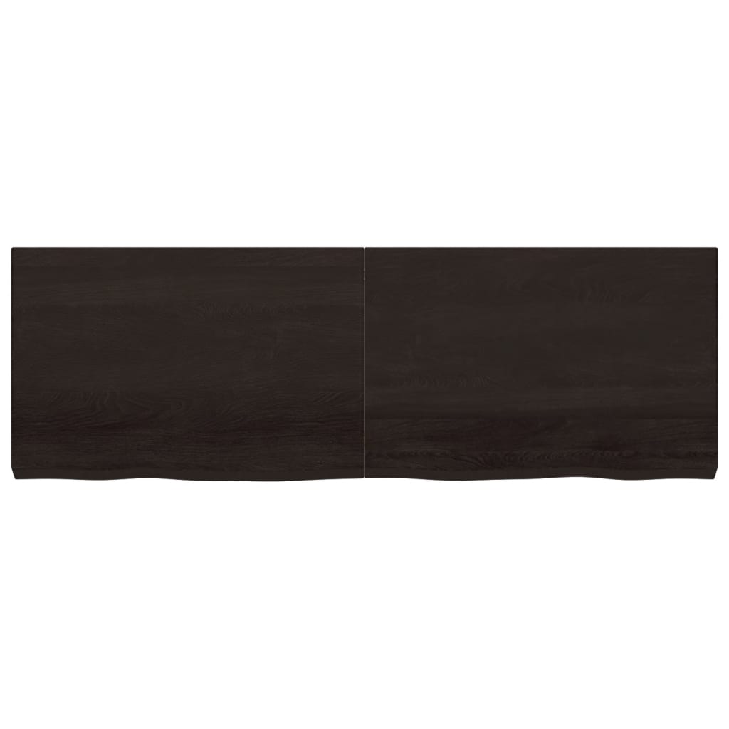 vidaXL Blat de masă maro 180x60x(2-6) cm, lemn masiv stejar tratat vidaXL Blat de masă maro 180x60x(2-6) cm, lemn masiv stejar tratat