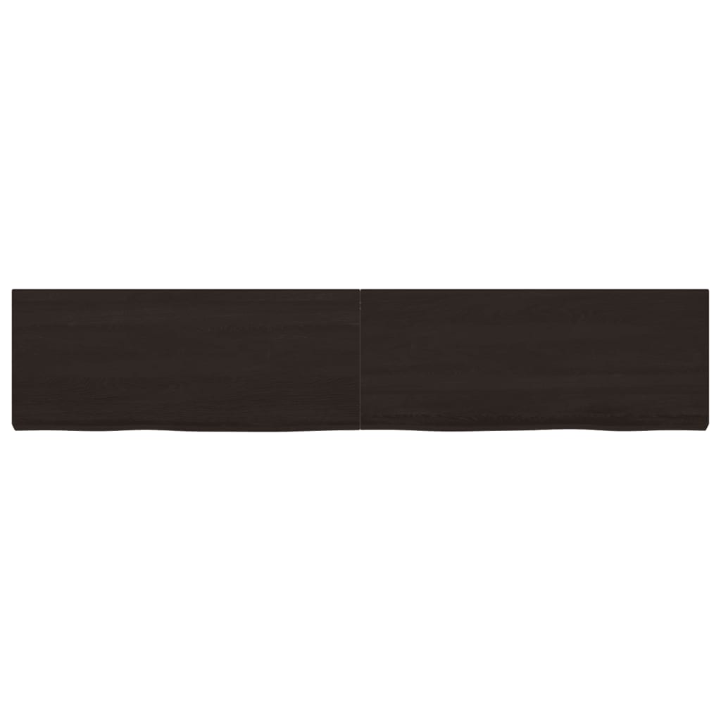 vidaXL Blat de masă maro 200x40x(2-6) cm, lemn masiv stejar tratat vidaXL Blat de masă maro 200x40x(2-6) cm, lemn masiv stejar tratat