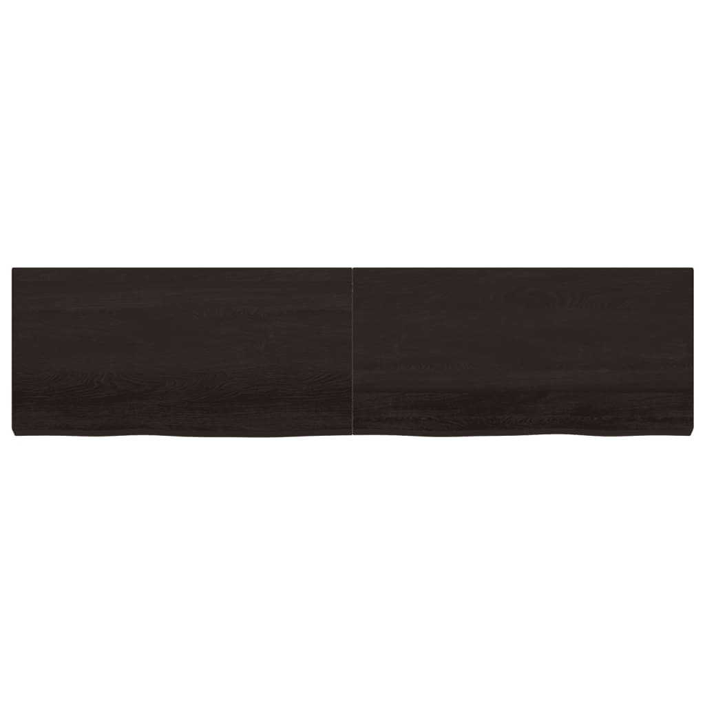 vidaXL Blat de masă maro 200x50x(2-6) cm, lemn masiv stejar tratat vidaXL Blat de masă maro 200x50x(2-6) cm, lemn masiv stejar tratat