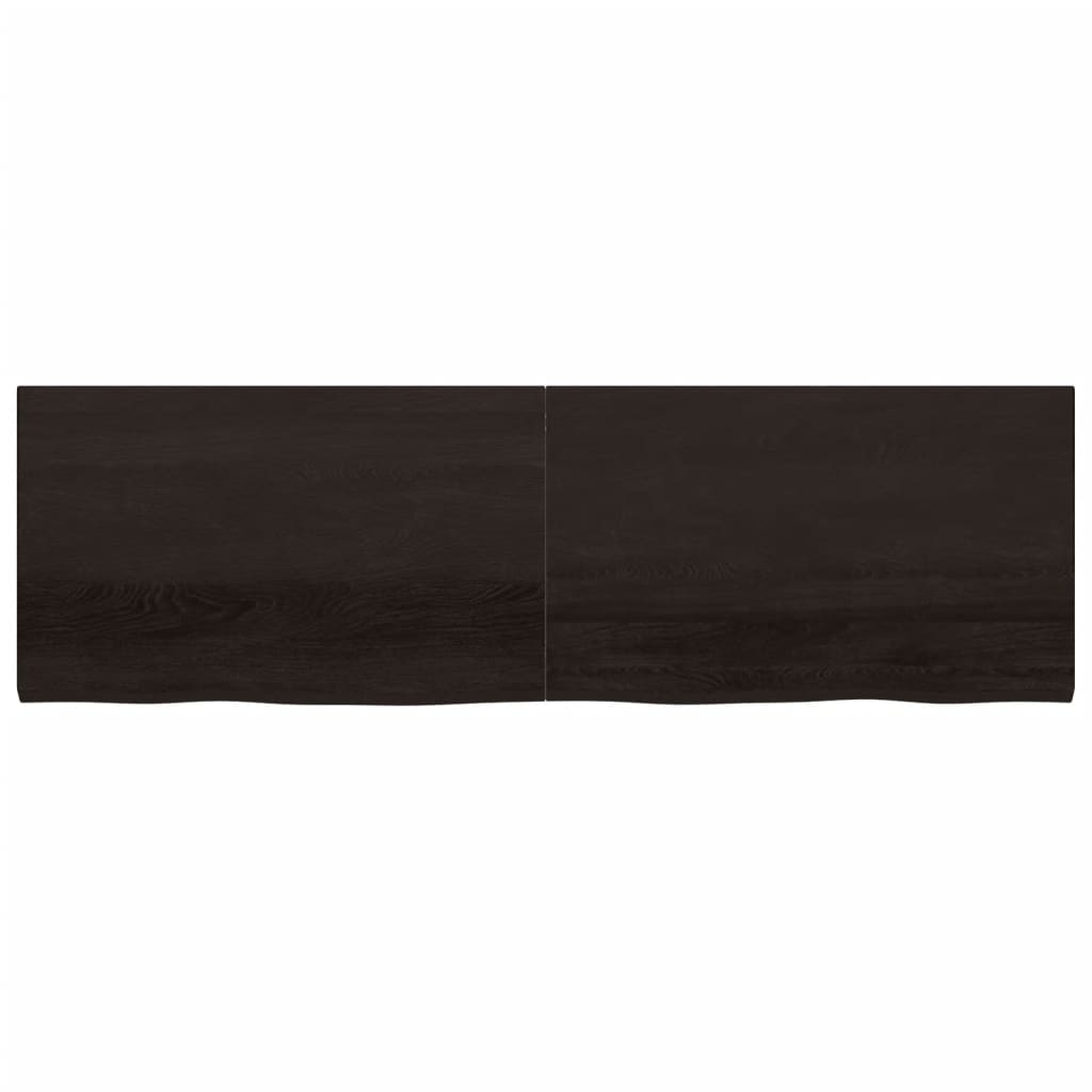 vidaXL Blat de masă maro 200x60x(2-4) cm, lemn masiv stejar tratat vidaXL Blat de masă maro 200x60x(2-4) cm, lemn masiv stejar tratat