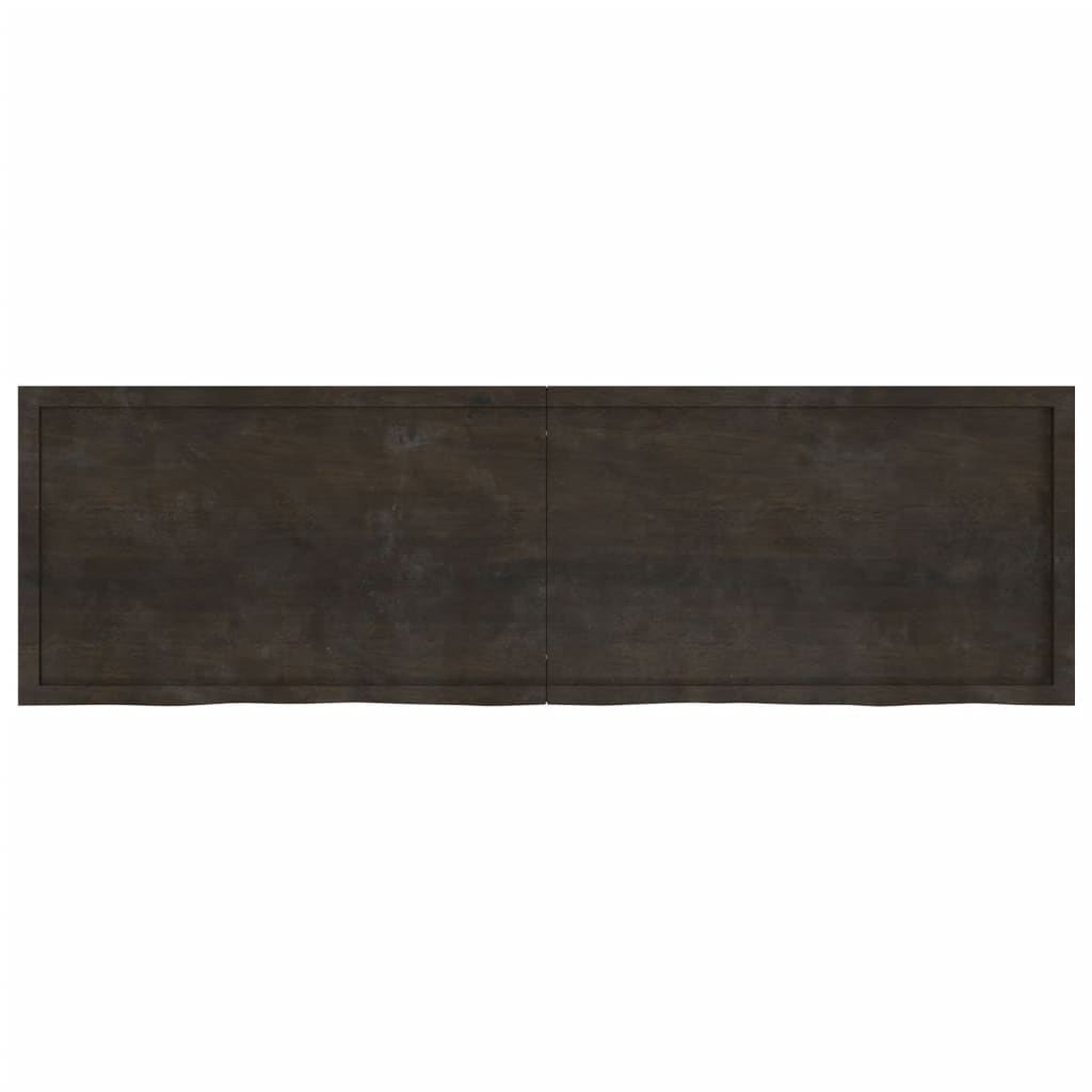 vidaXL Blat de masă maro 200x60x(2-4) cm, lemn masiv stejar tratat vidaXL Blat de masă maro 200x60x(2-4) cm, lemn masiv stejar tratat