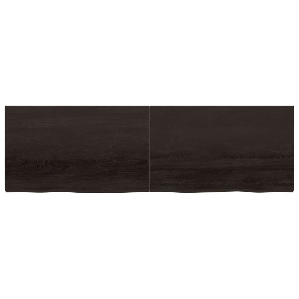 vidaXL Blat de masă maro 200x60x(2-6) cm, lemn masiv stejar tratat vidaXL Blat de masă maro 200x60x(2-6) cm, lemn masiv stejar tratat