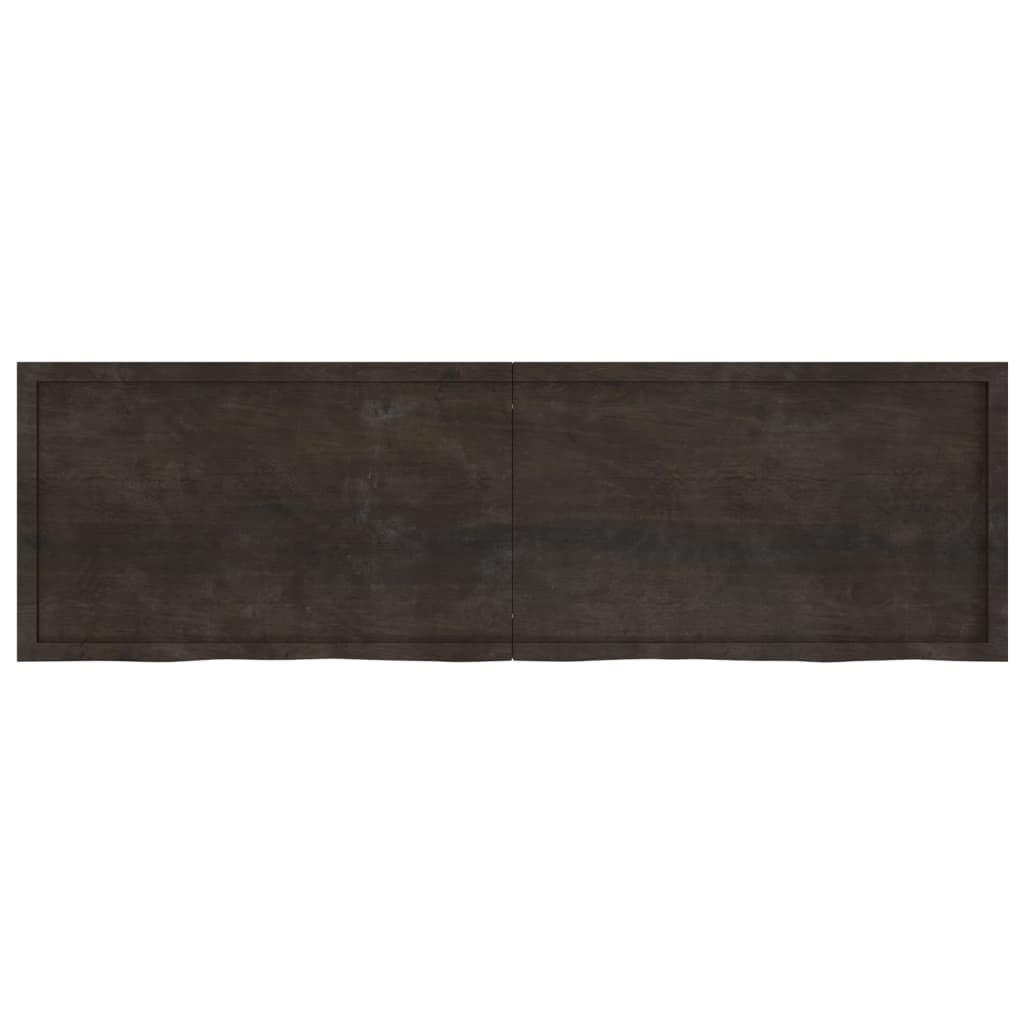 vidaXL Blat de masă maro 200x60x(2-6) cm, lemn masiv stejar tratat vidaXL Blat de masă maro 200x60x(2-6) cm, lemn masiv stejar tratat