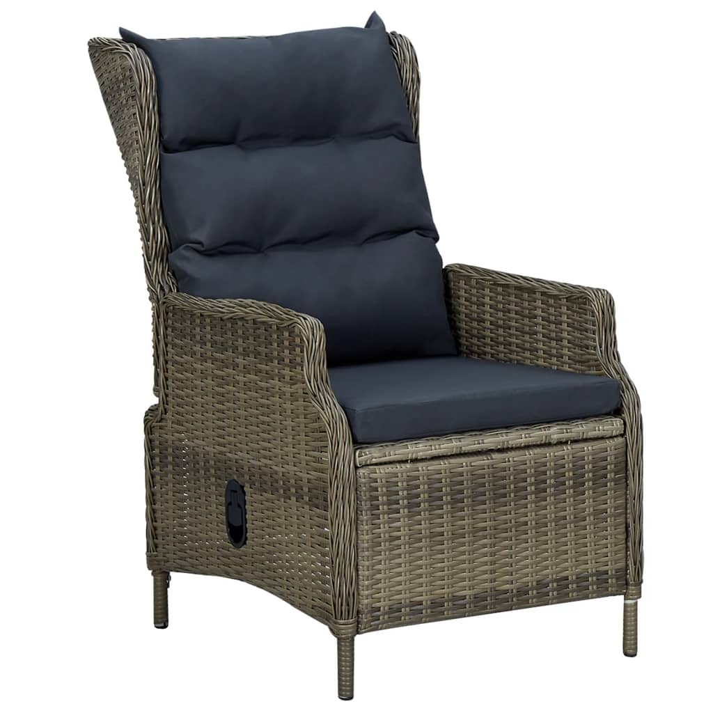 vidaXL Set mobilier de grădină, 5 piese, maro, poliratan vidaXL Set mobilier de grădină, 5 piese, maro, poliratan