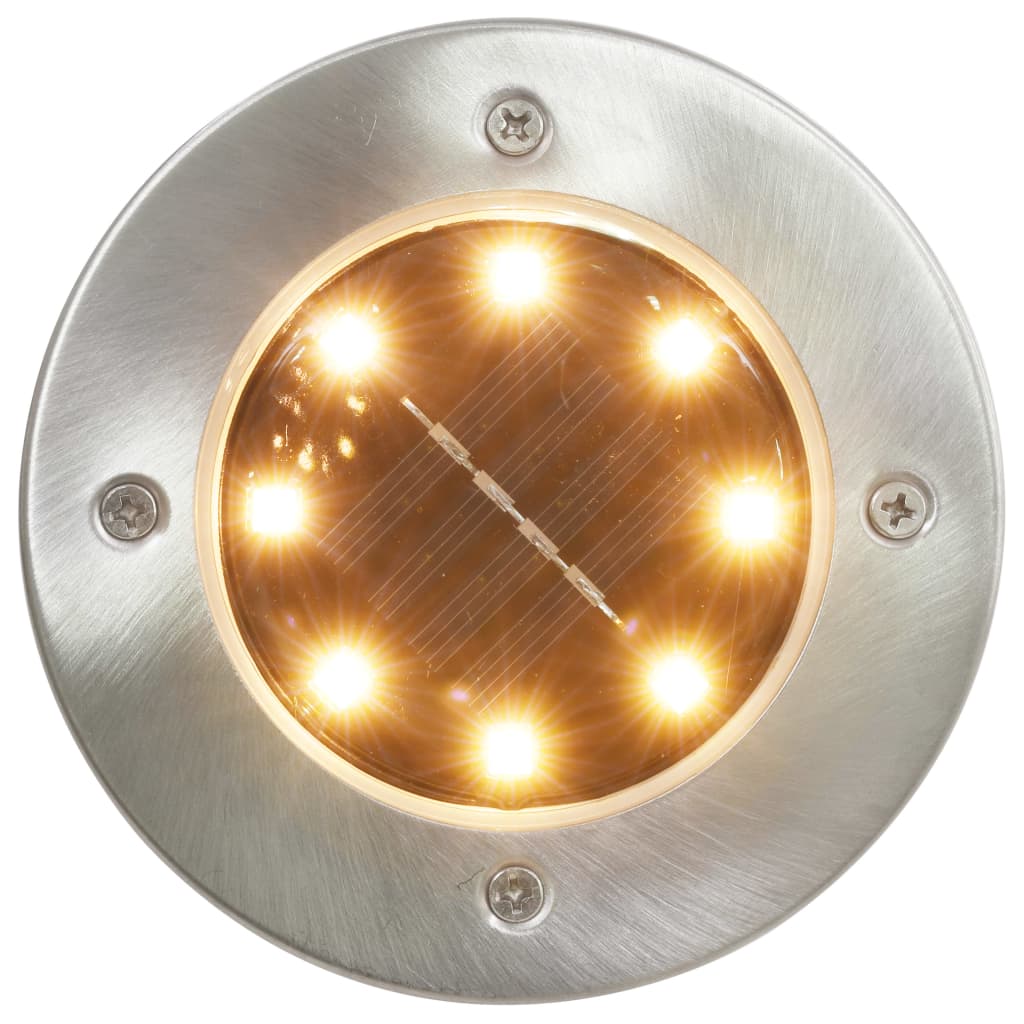 vidaXL Lămpi solare pentru sol, 8 buc., cu LED-uri RGB, colorate